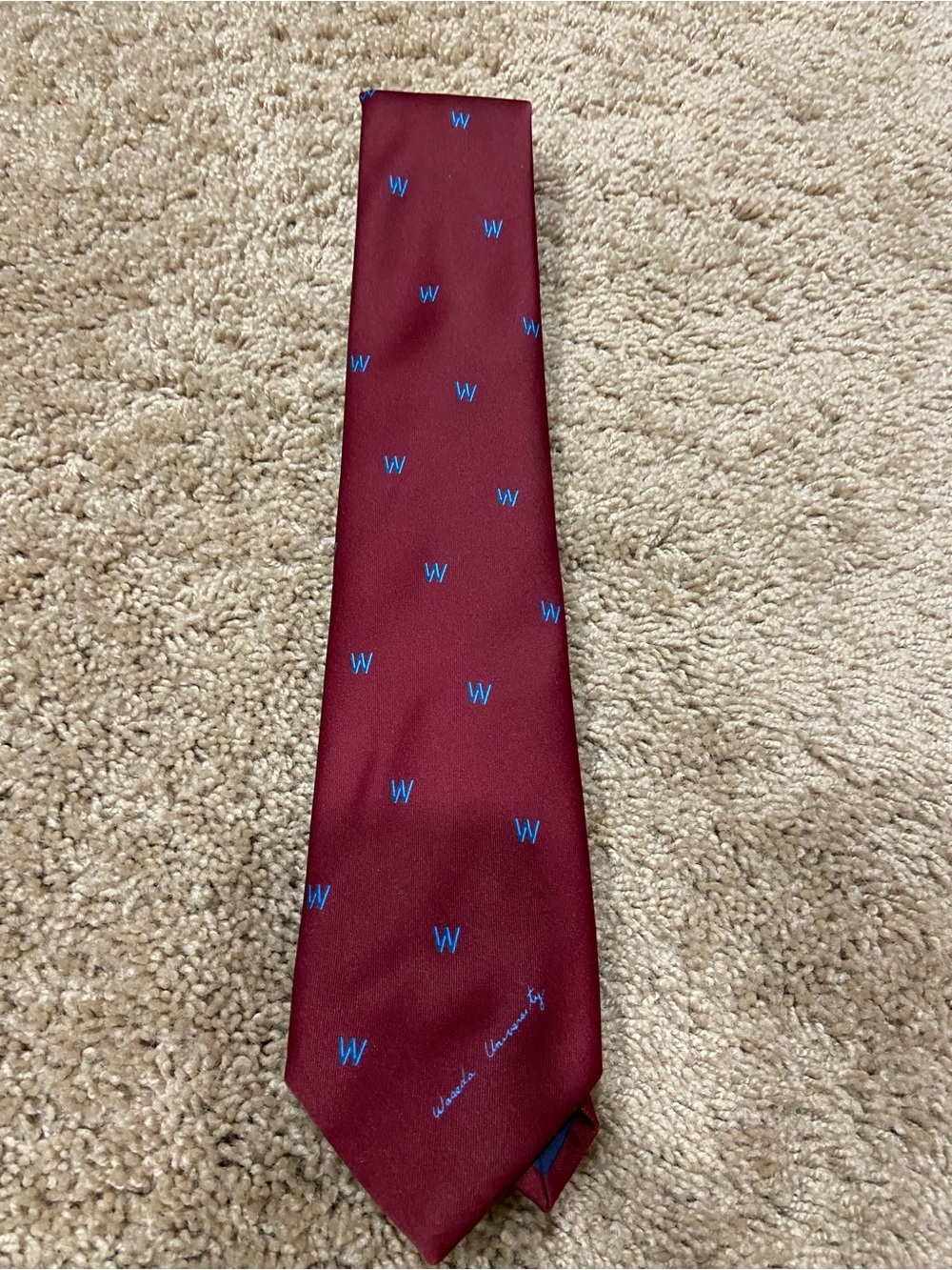 Waseda University Japan Men’s Necktie - Hard To Find